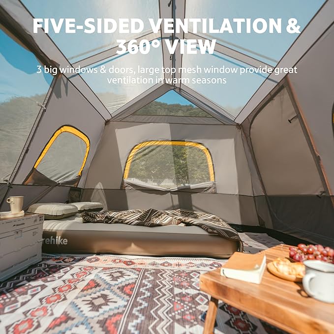 Cape™ 6-Person Pop-Up Camping Tent - Naturehike