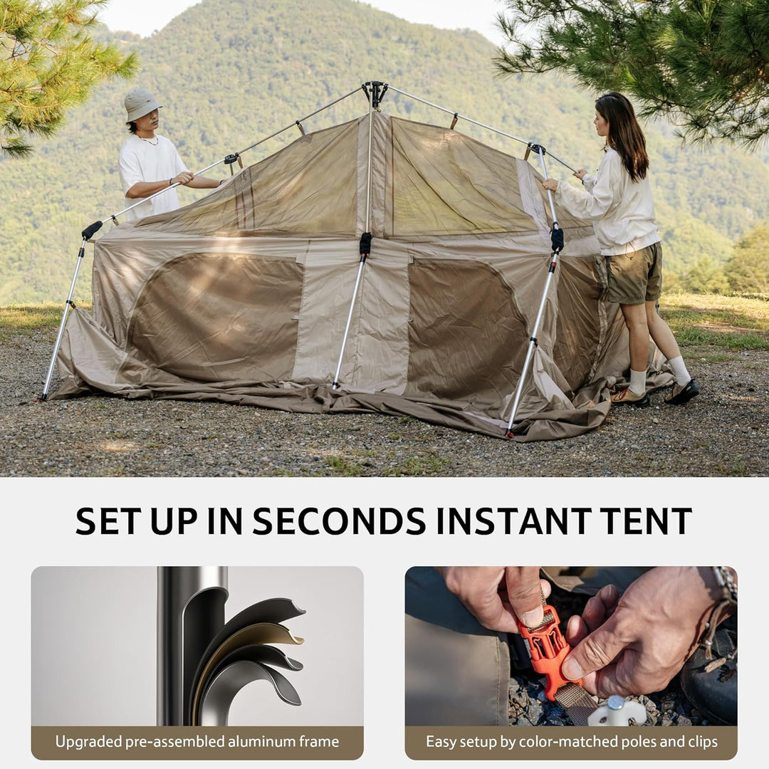 Village™ 13 Flagship PRO 8-Person Instant Cabin Tent - Naturehike