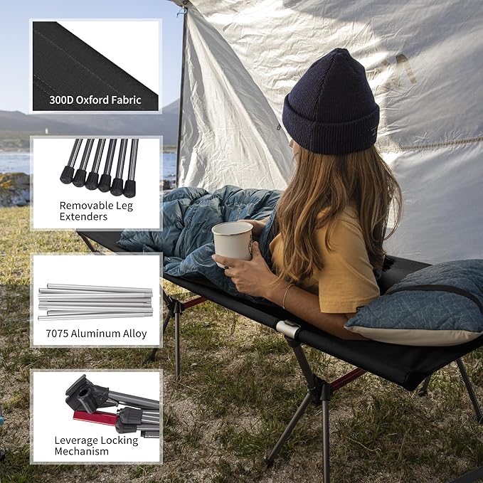 ArmyWild™ XJC04 Folding Camping Cot - Naturehike