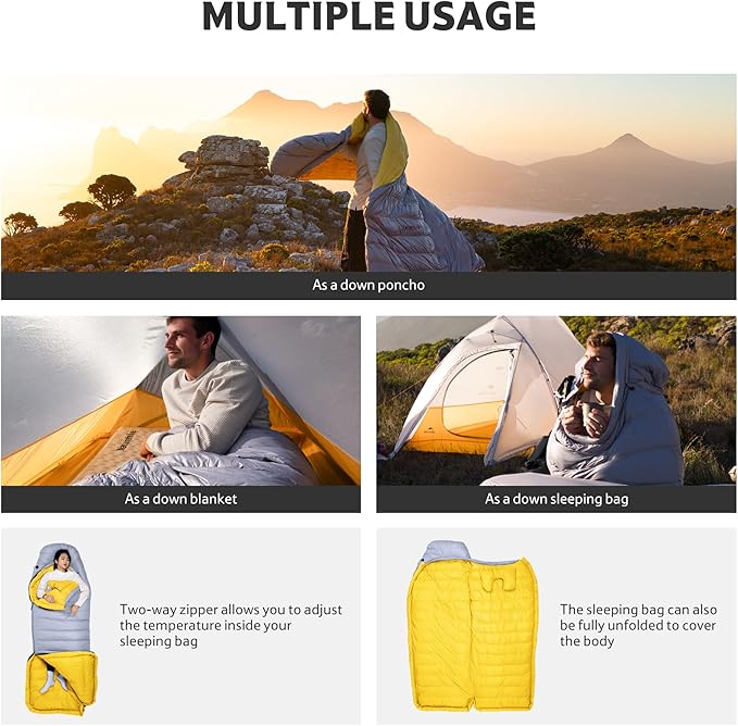 CW™700 Down Ultralight Sleeping Bag 29°F / -1.7°C - Naturehike