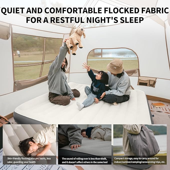 Naturehike Morning View Air Mattress Built In Pump Camping Bed - Naturehike
