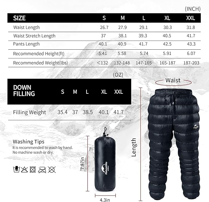 DW-90™ Waterproof Thermal Down Pants - Naturehike