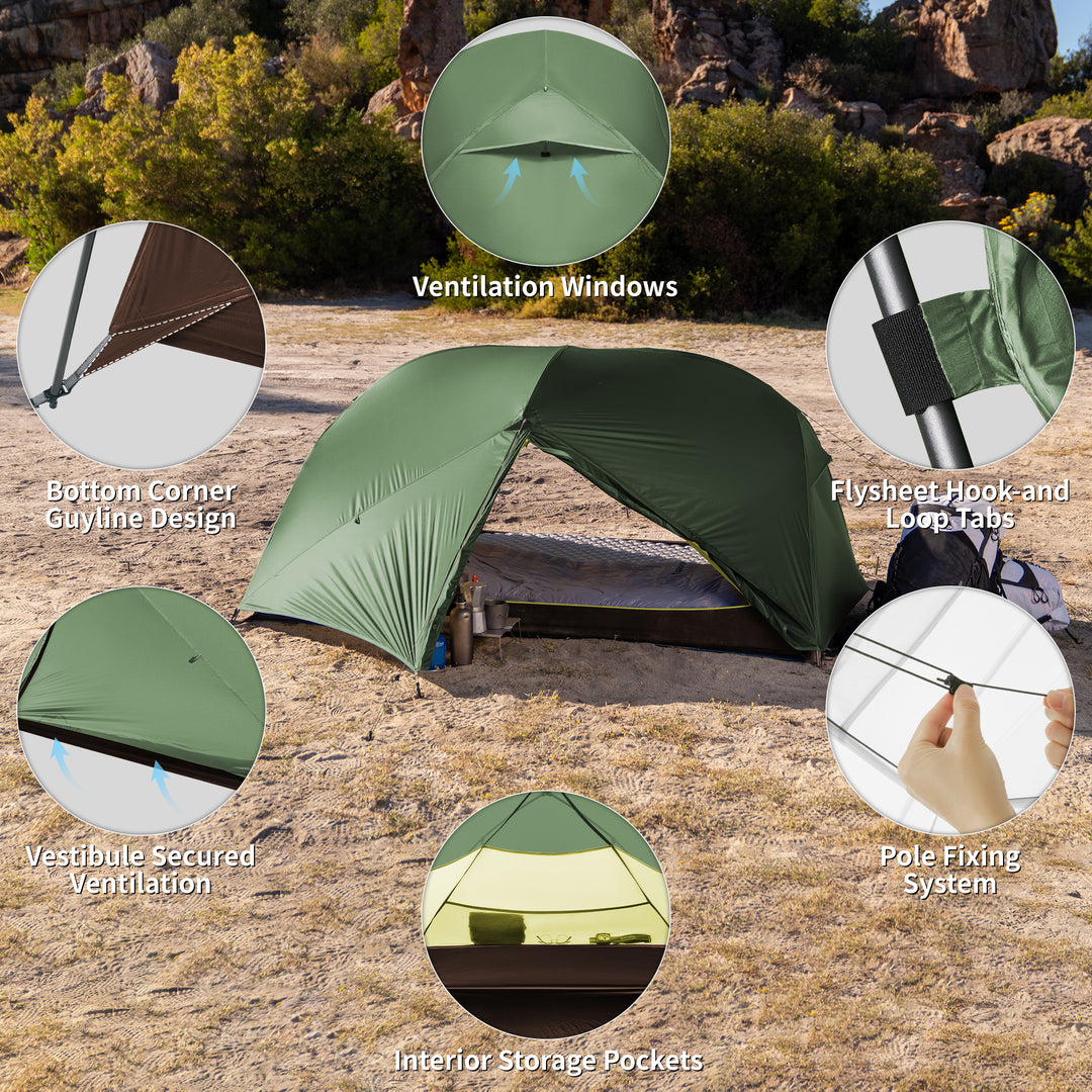 Mongar™ BASE 2-Person Backpacking Tent - Naturehike
