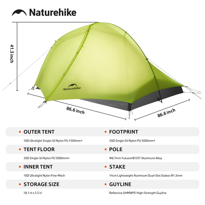 Star Trail™ EXT 2-Person Ultralight Backpacking Tent - Naturehike