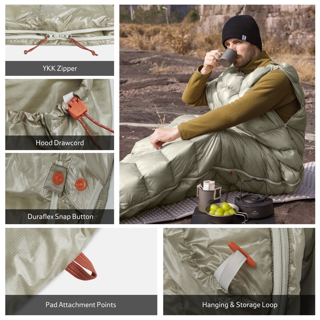 CW™ EXT Down Ultralight Sleeping Bag 50.9°F / 10.5°C - Naturehike