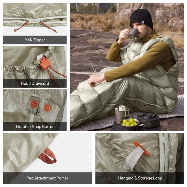 CW™ EXT Down Ultralight Sleeping Bag 50.9°F / 10.5°C - Naturehike