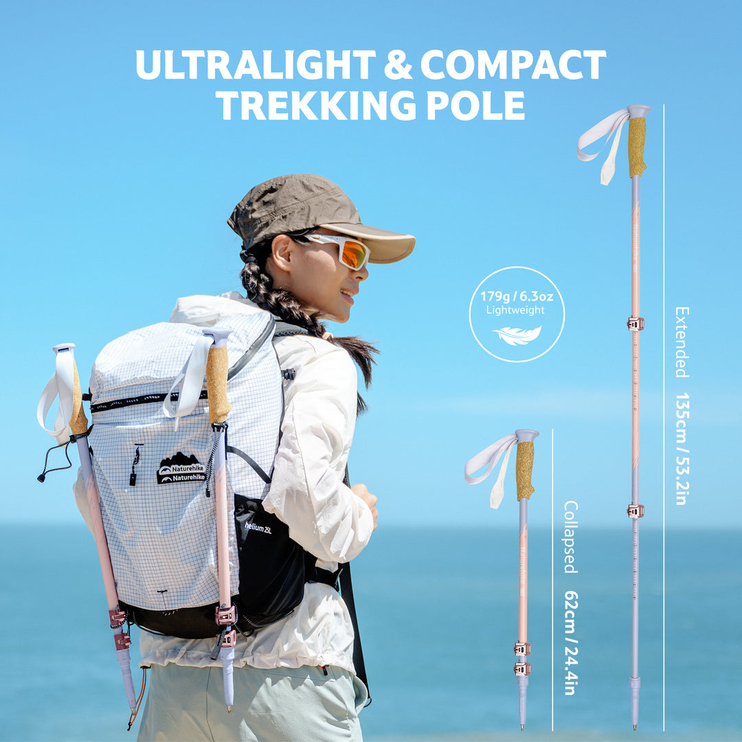 Sunsia™ EXT 3-Section Carbon Fiber Trekking Poles