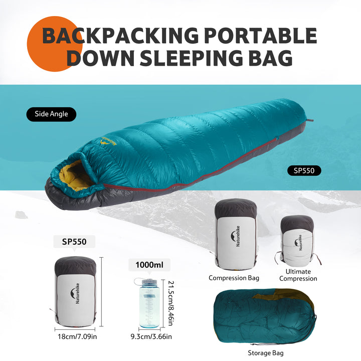Snowbird™ SP550 Down Mummy Sleeping Bag 29.3°F / -1.5°C - Naturehike