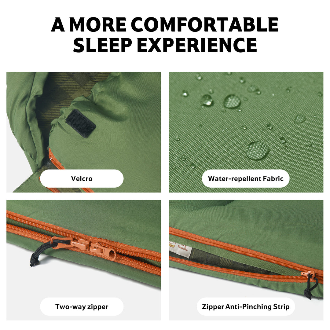 M Series™ Wide Flannel Sleeping Bag 32°F / 0°C - Naturehike