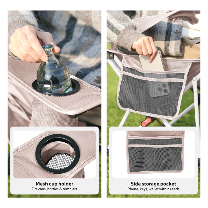 SeaStar™ High-Back Camping Chair with Footrest - Naturehike