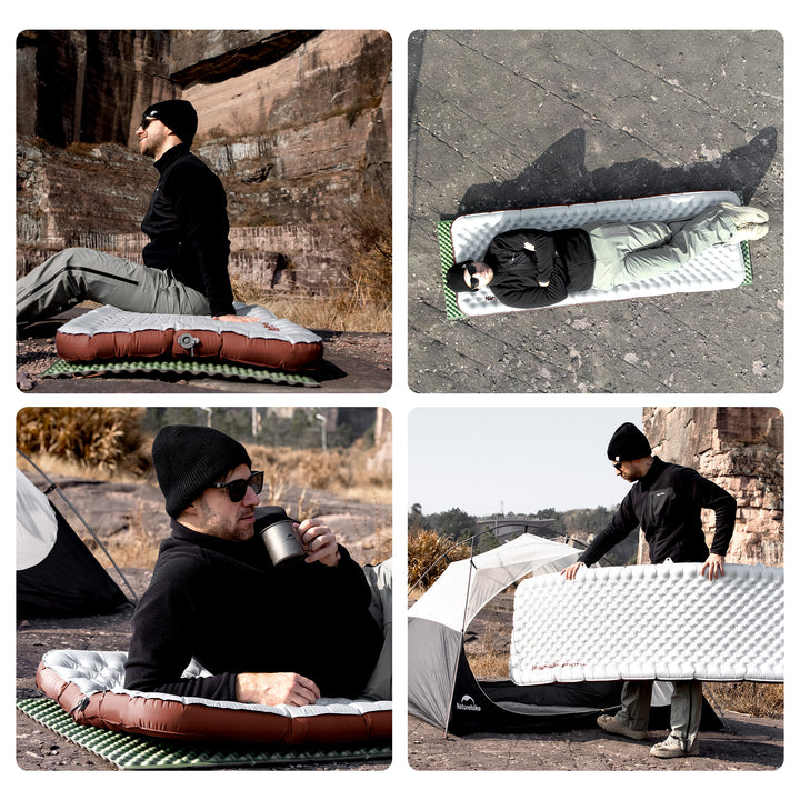 TuYe™ R5.8 Ultralight Inflatable Pad with Reinforced Sidewalls - Naturehike