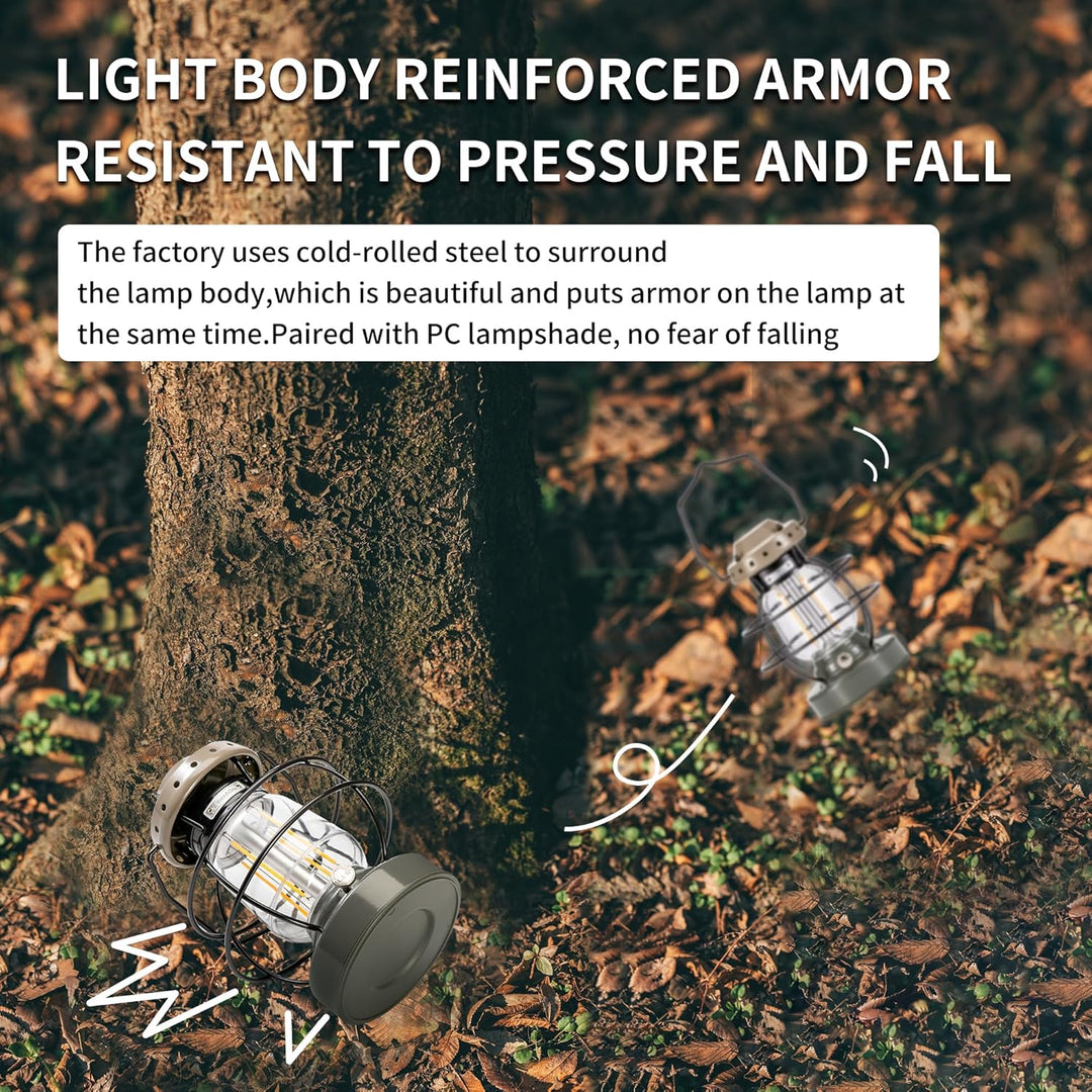 Naturehike LED Camping Lamp 7500mAh Rechargeable IPX4 Waterproof 55h Runtime - Naturehike