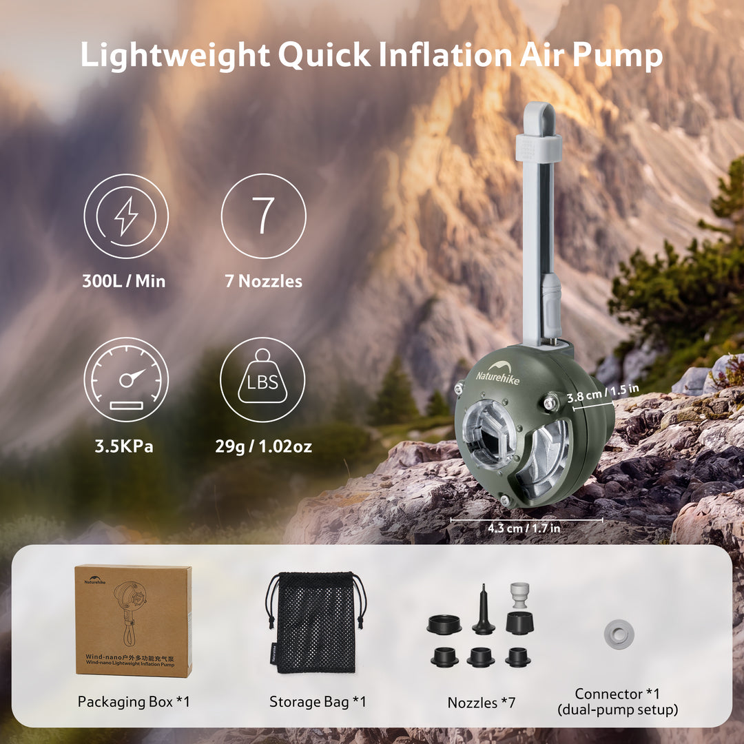 Wind-nano™ Ultralight Mini Air Pump - Naturehike