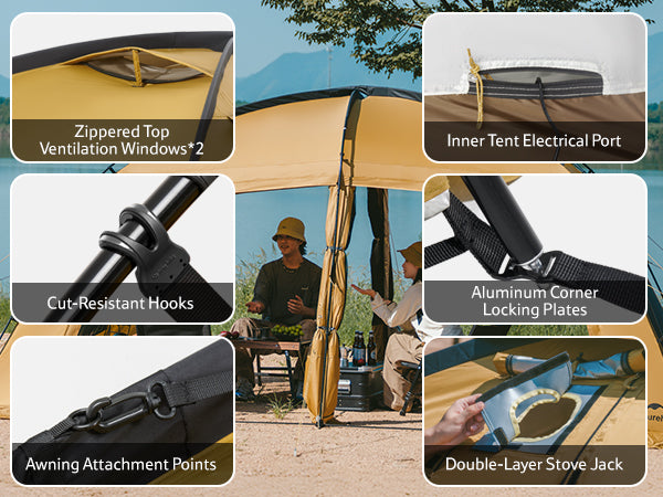 Dune™ 10.9 Pro 4-Person Hot Tent - Naturehike