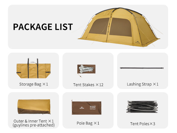 Dune™ 10.9 Pro 4-Person Hot Tent - Naturehike