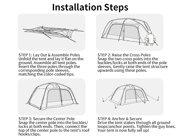 Dune™ 10.9 Pro 4-Person Hot Tent - Naturehike