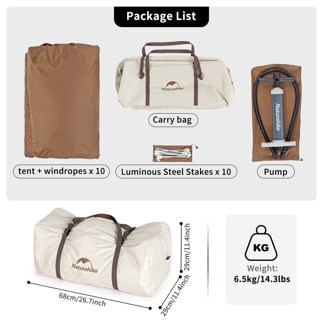 Ango Air™ Inflatable Camping Tent - Naturehike