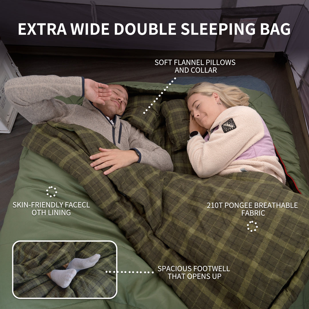 AutumnField™ Double Synthetic Sleeping Bag 43°F / 6°C - Naturehike