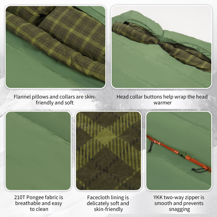 AutumnField™ Double Synthetic Sleeping Bag 43°F / 6°C - Naturehike