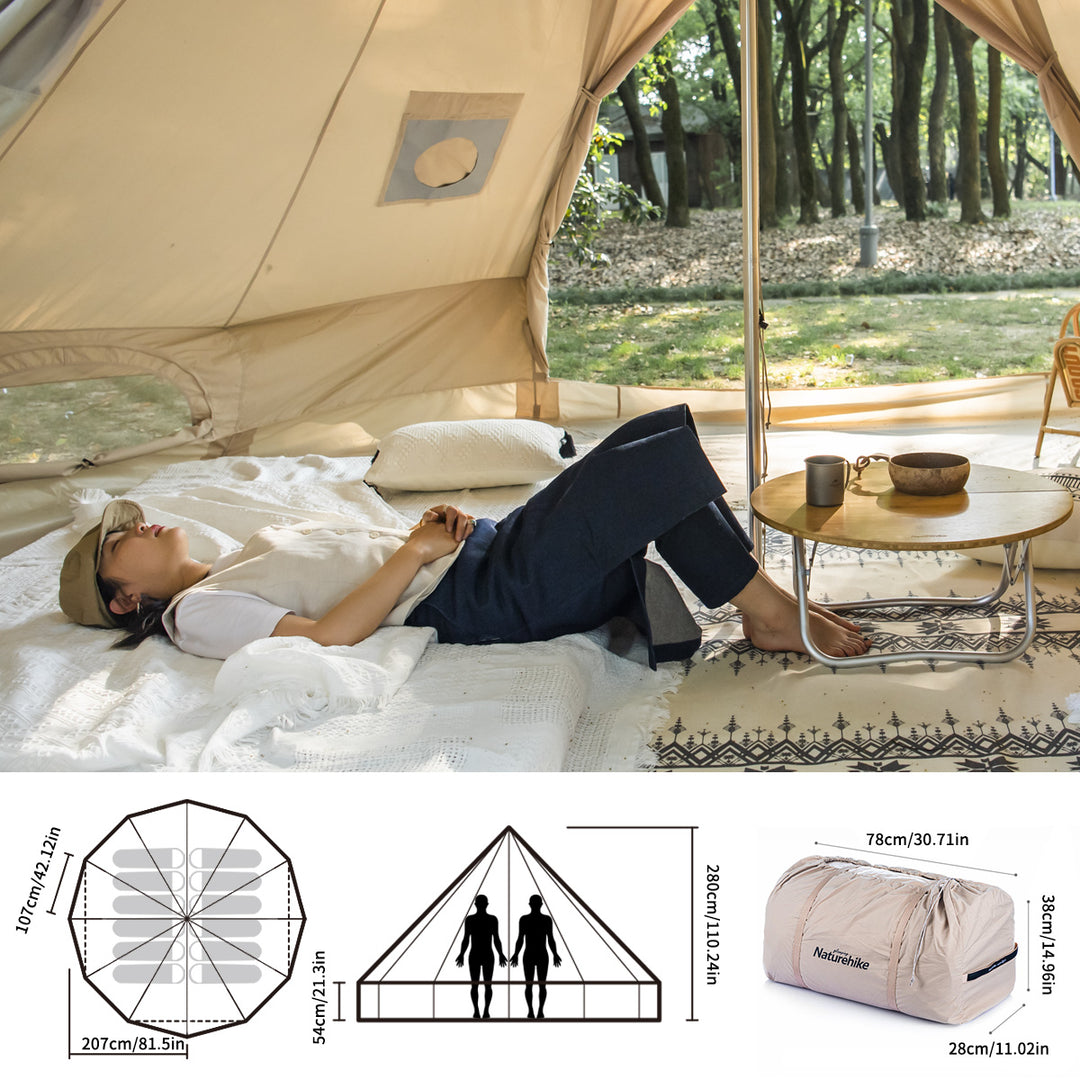 Brighten 12.3 4 Person Glamping Tent - Naturehike