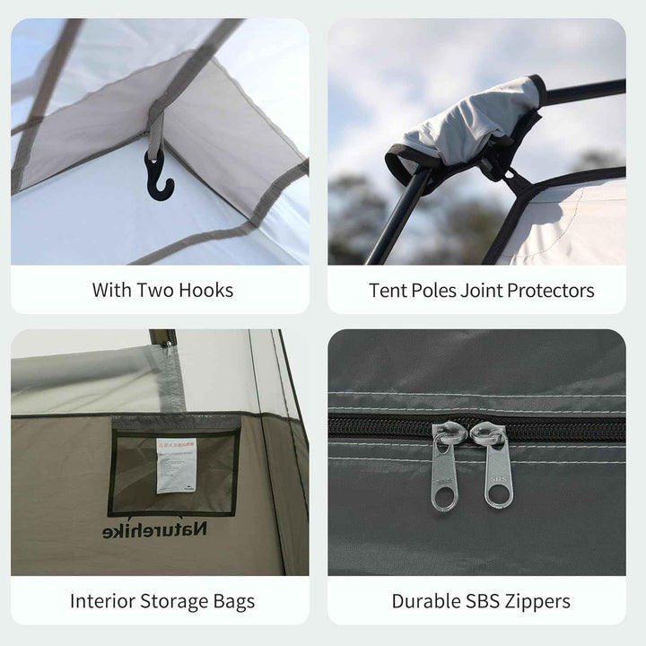 Cape™ 8.3 6-Person Square Pop-Up Camping Tent
