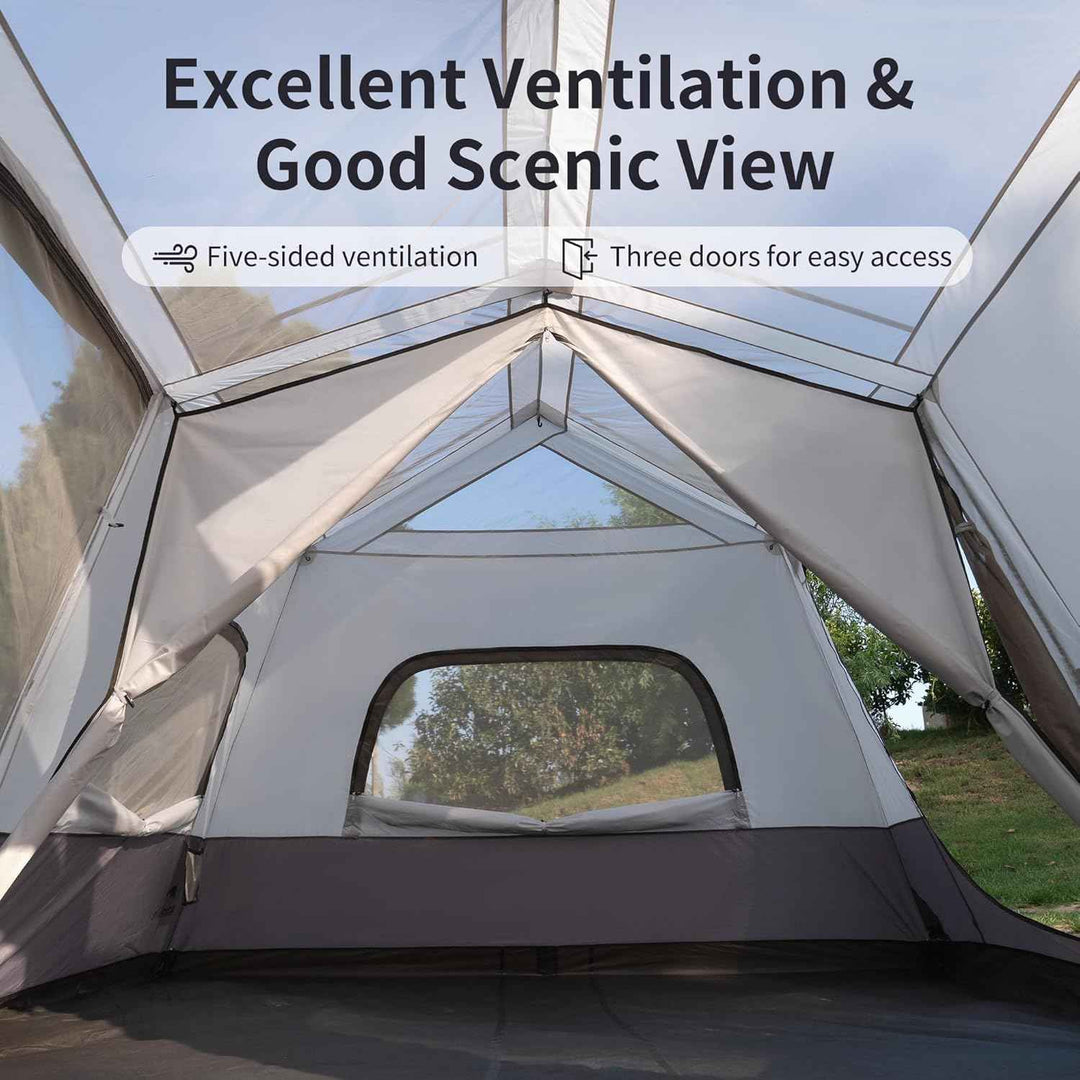 Cape™ 12.9 8-Person Square Pop-Up Camping Tent