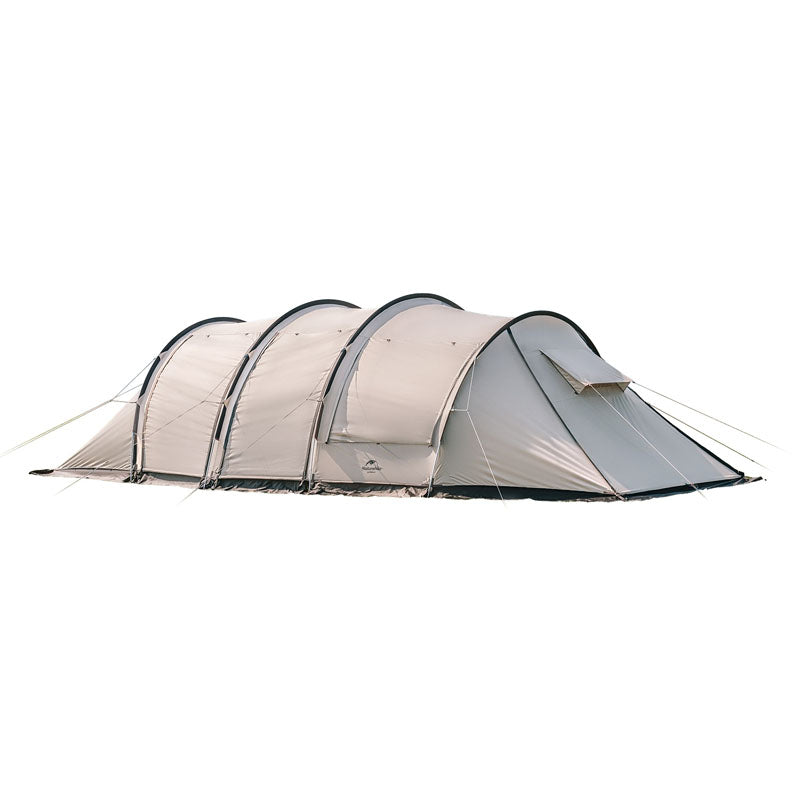 Naturehike Cloud Canoe Tunnel Tent Large – Front view with snow skirt