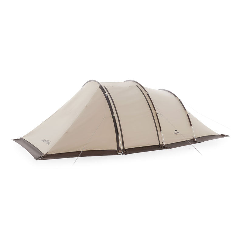 Naturehike Cloud Canoe Tunnel Tent Medium – Front view with snow skirt