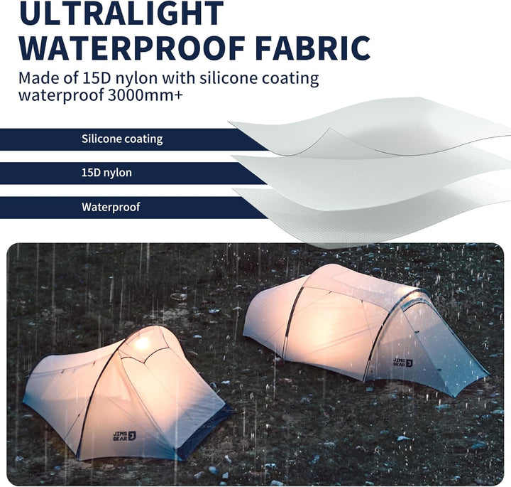 DABAN™ 2-Person Ultralight 4-Season Tunnel Tent - Naturehike
