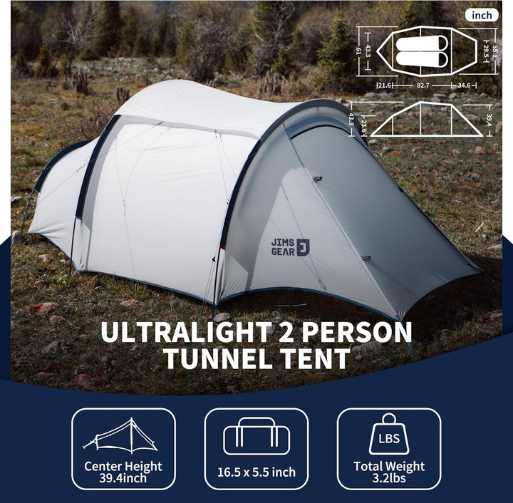 DABAN™ 2-Person Ultralight 4-Season Tunnel Tent - Naturehike