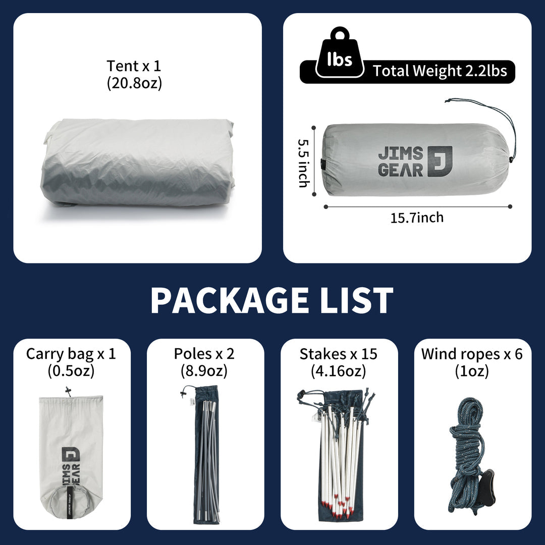 DABAN™ 1-Person Ultralight 4-Season Tunnel Tent - Naturehike