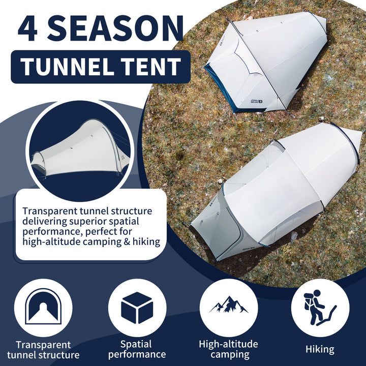 DABAN™ 1-Person Ultralight 4-Season Tunnel Tent - Naturehike