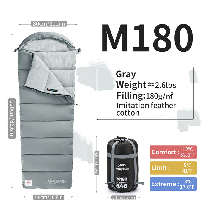 SunTherm™ M300 Synthetic Sleeping Bag 43°F / 6°C - Naturehike