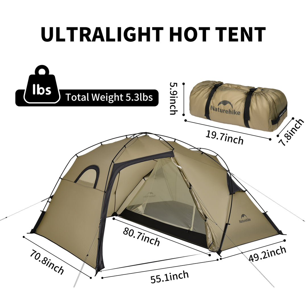 Massif™ Solo 2-Person Hot Tent - Naturehike