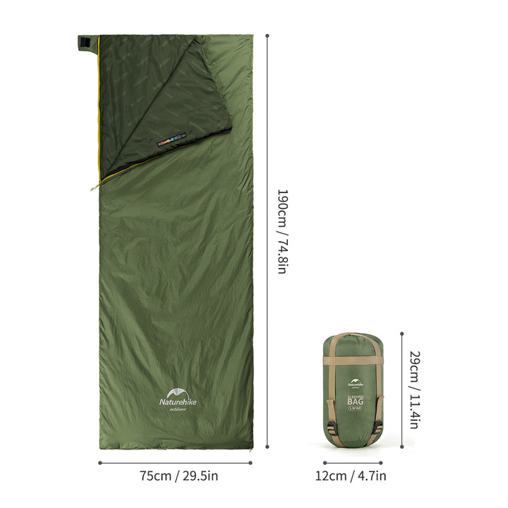 LW180™ Synthetic Sleeping Bag 59°F / 15°C - Naturehike