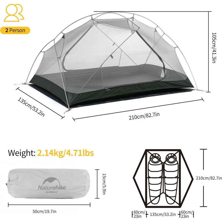Mongar™ 2-Person Ultralight Backpacking Tent