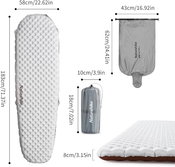 TuYe™ R5.8 Ultralight Inflatable Pad - Naturehike