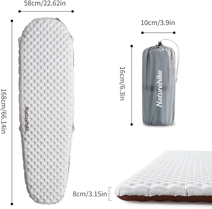 TuYe™ R5.8 Ultralight Inflatable Pad - Naturehike
