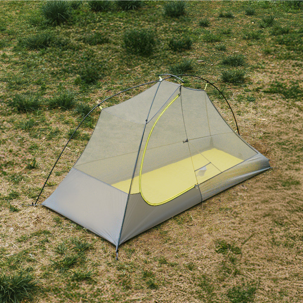 Interior view of Naturehike Star Trail 1-Person Tent showing full-coverage mesh inner tent. Lightweight, breathable, and insect-free for camping and hiking.