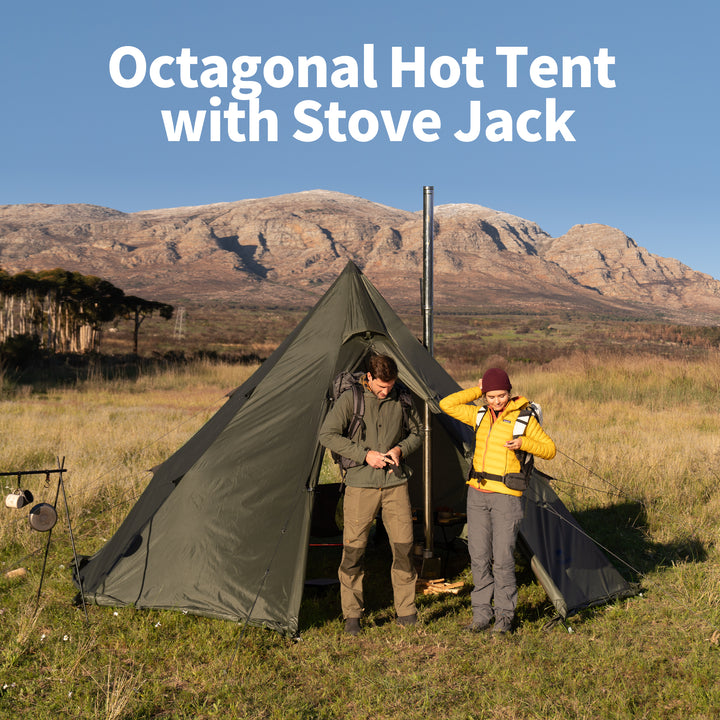 Ranch Fire™ 6-Person Octagonal Hot Tent - Naturehike