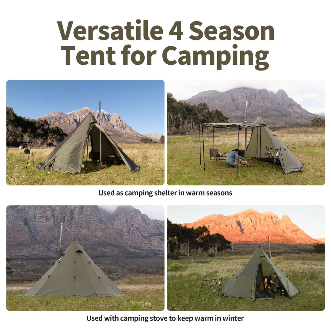 Ranch Fire™ 6-Person Octagonal Hot Tent - Naturehike