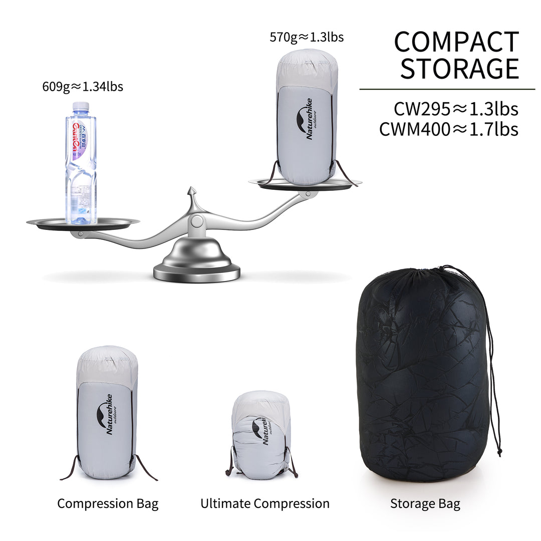 CW™295 Down Ultralight Sleeping Bag 54°F / 12°C - Naturehike