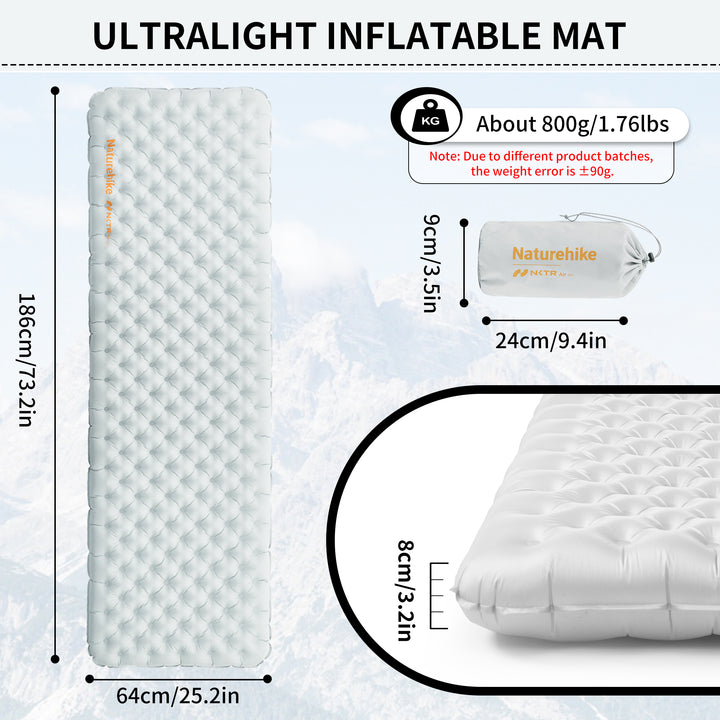 TuYe™ R3.2 Ultralight Inflatable Pad - Naturehike