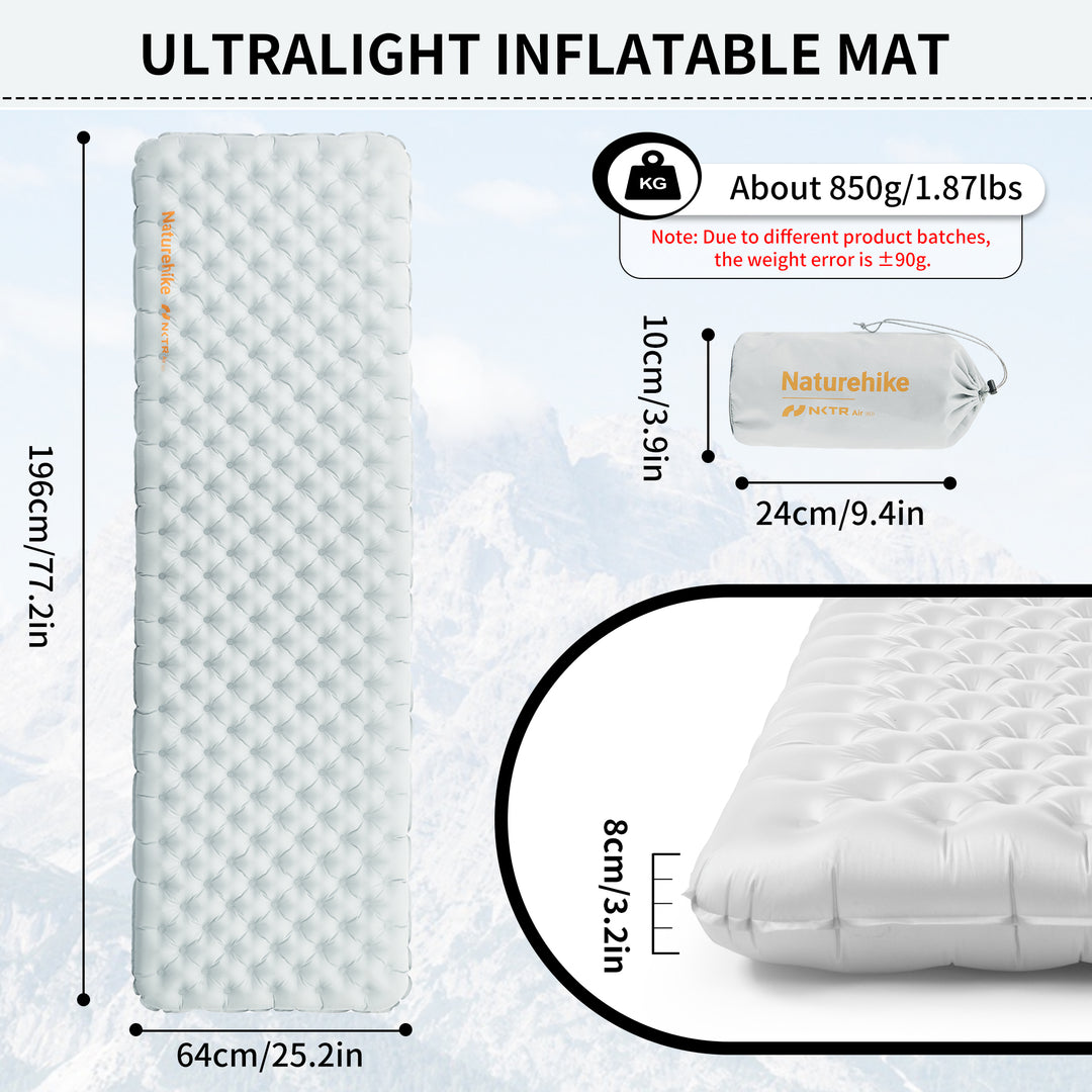 TuYe™ R3.2 Ultralight Inflatable Pad - Naturehike