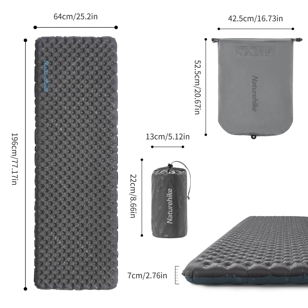 TuYe™ R3.5 Ultralight Inflatable Pad - Naturehike