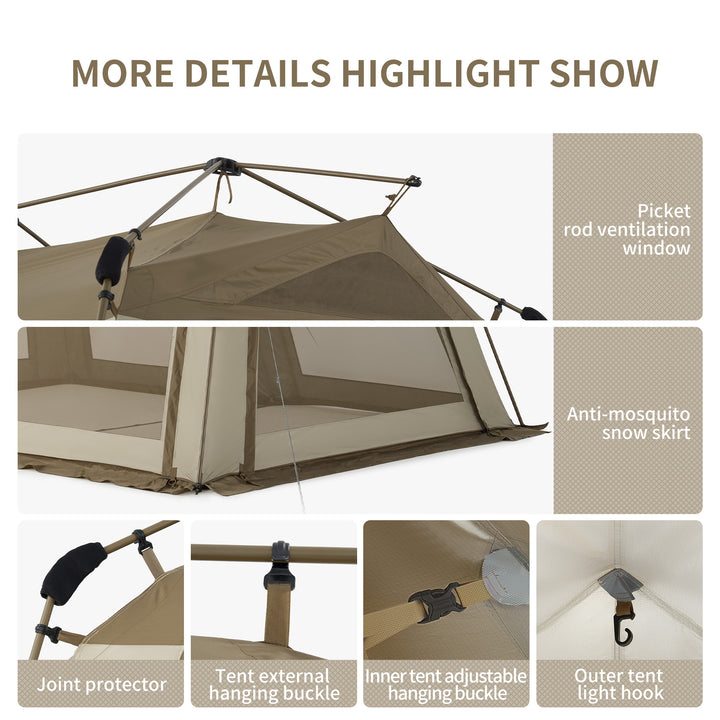 Village 13 Ridge Quick-Set Tent - Naturehike