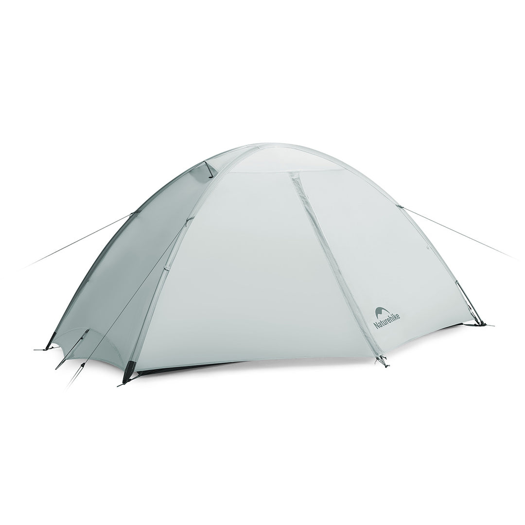 Naturehike Giling UL 1-Person 4-Season backpacking tent fully pitched in blue on white background, ultralight waterproof solo camping tent with quick-pitch design, durable 15D silicone-coated nylon for hiking, trekking, and fastpacking adventures.