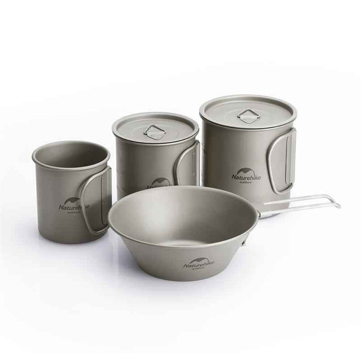 Naturehike Outdoor Ultralight Pure Titanium Cup Bowl